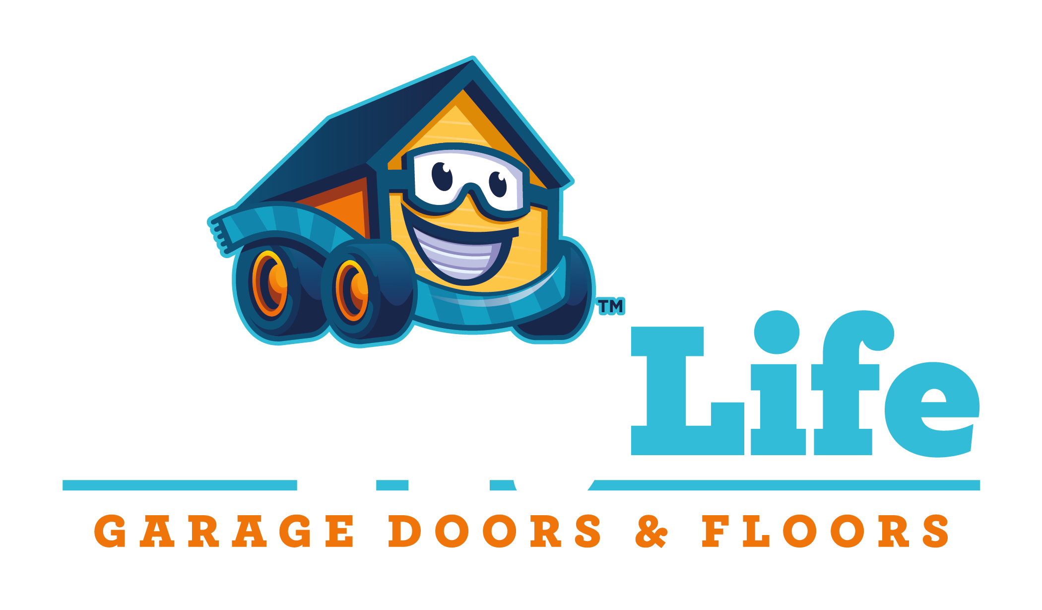 Happy Life Garage Doors & Floors Logo v2
